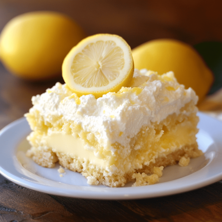 4-Ingredient Lemon Cream Cheese Dump Cake Recipe