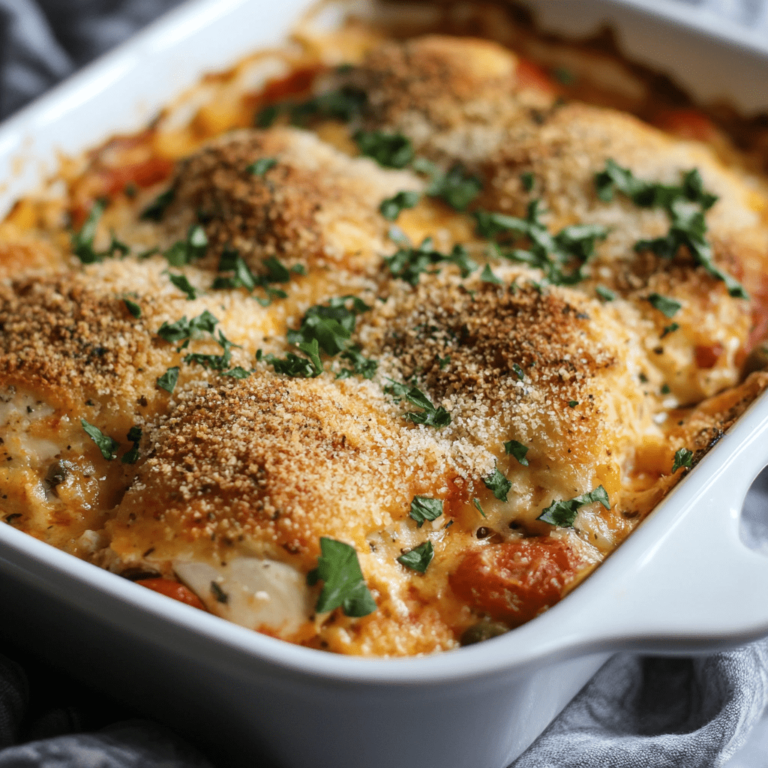 Baked Tuscan Chicken Casserole Recipe