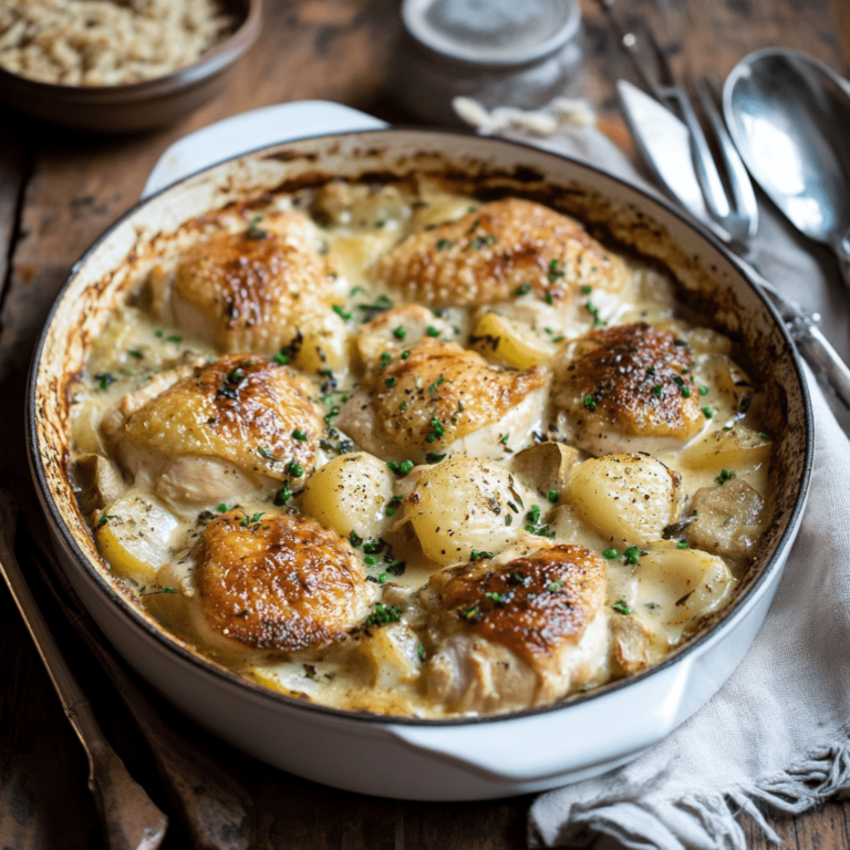 French Chicken Casserole à la Normande