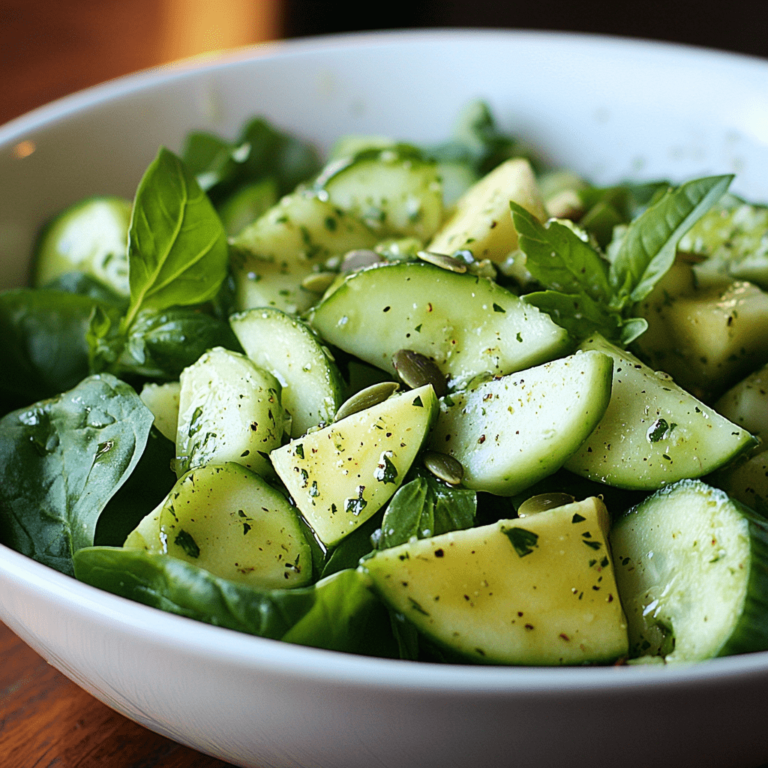 Green Vegan Salad Recipe