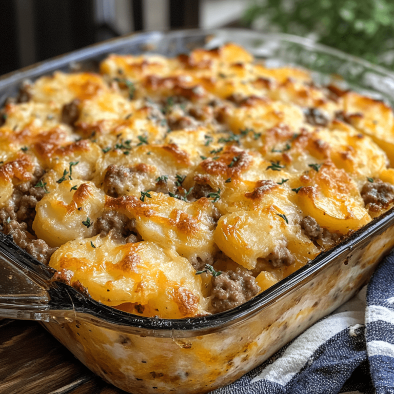 Hamburger Potato Casserole Recipe