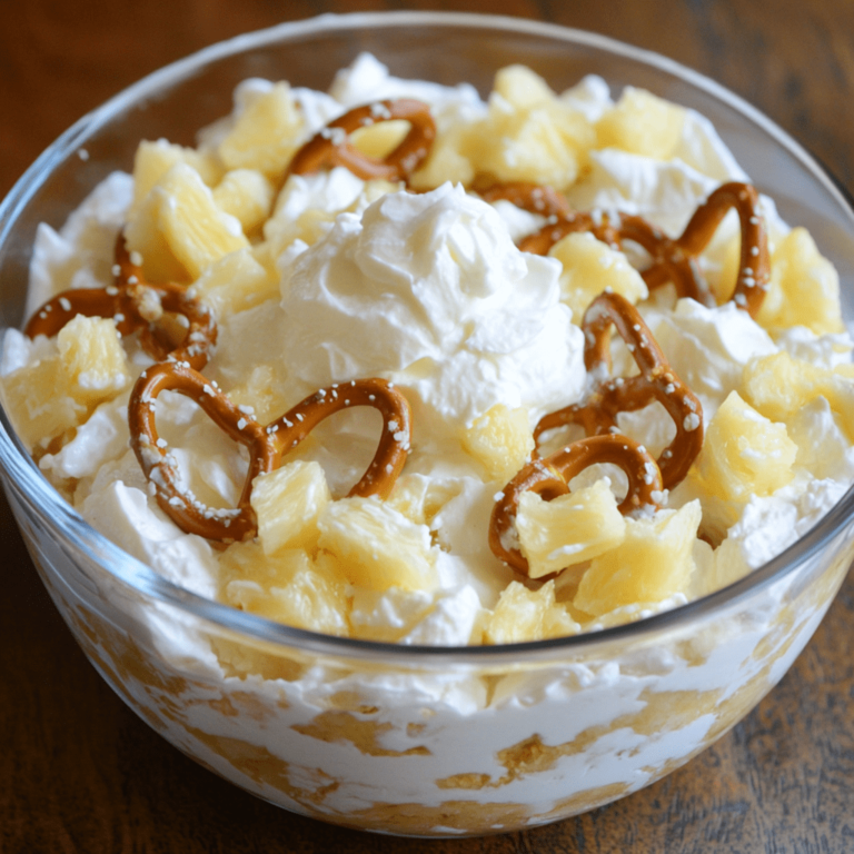 Pineapple Pretzel Fluff Recipe